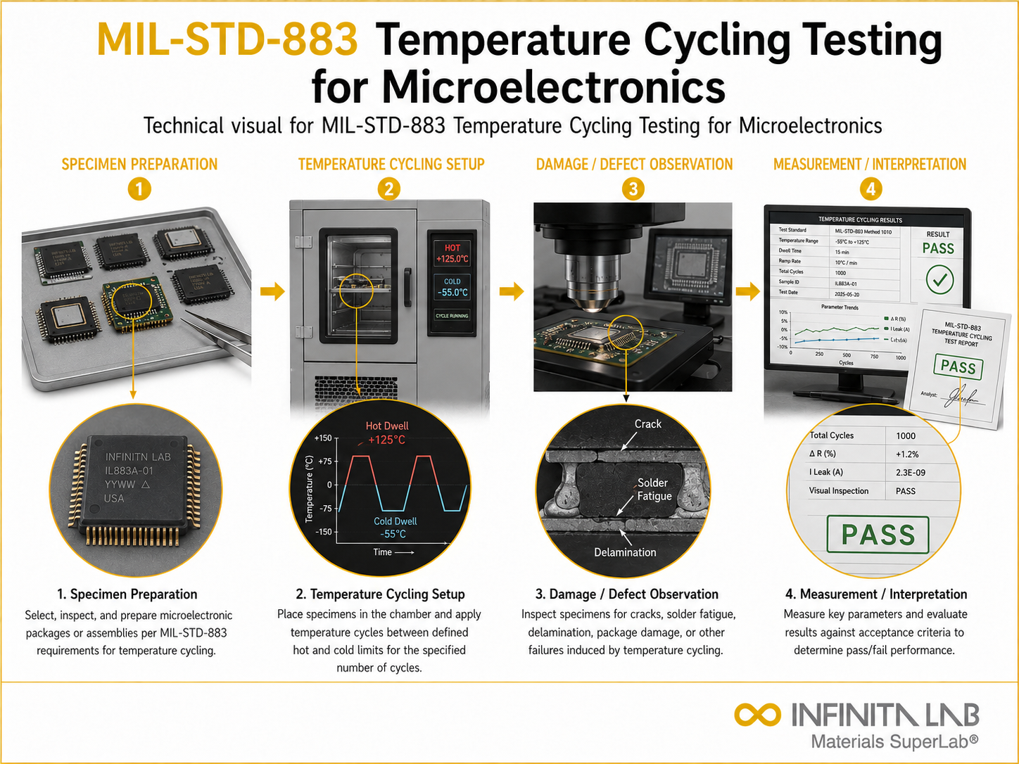 MIL-STD-883 Temperature Cycling Testing for Microelectronics