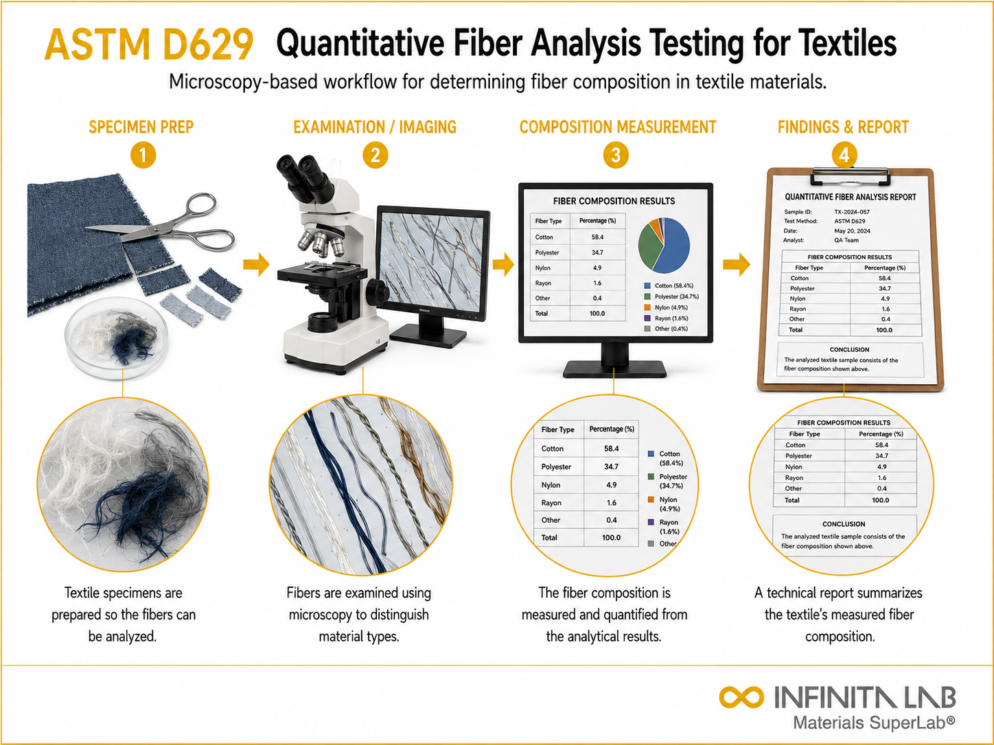 ASTM D629: Textile Quantitative Fiber Analysis Testing Services