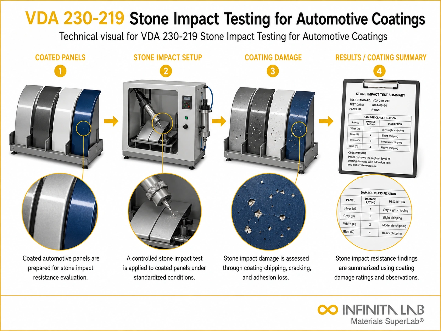 VDA 230-219 Stone Impact Testing for Automotive Coatings