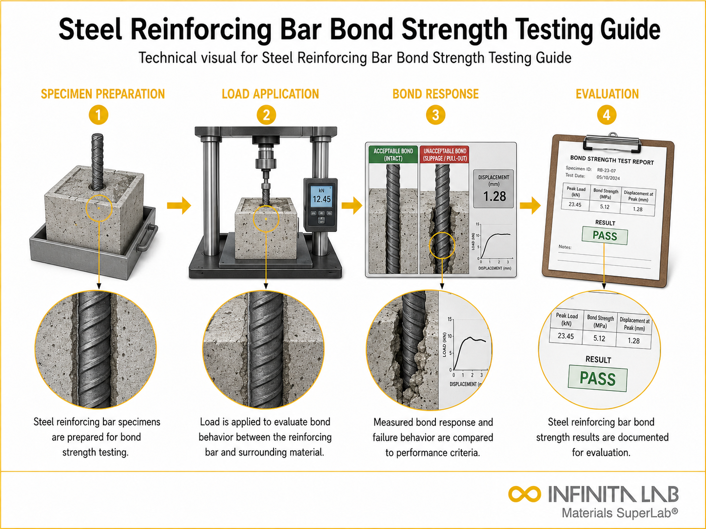 Steel Reinforcing Bar Bond Strength Testing Guide
