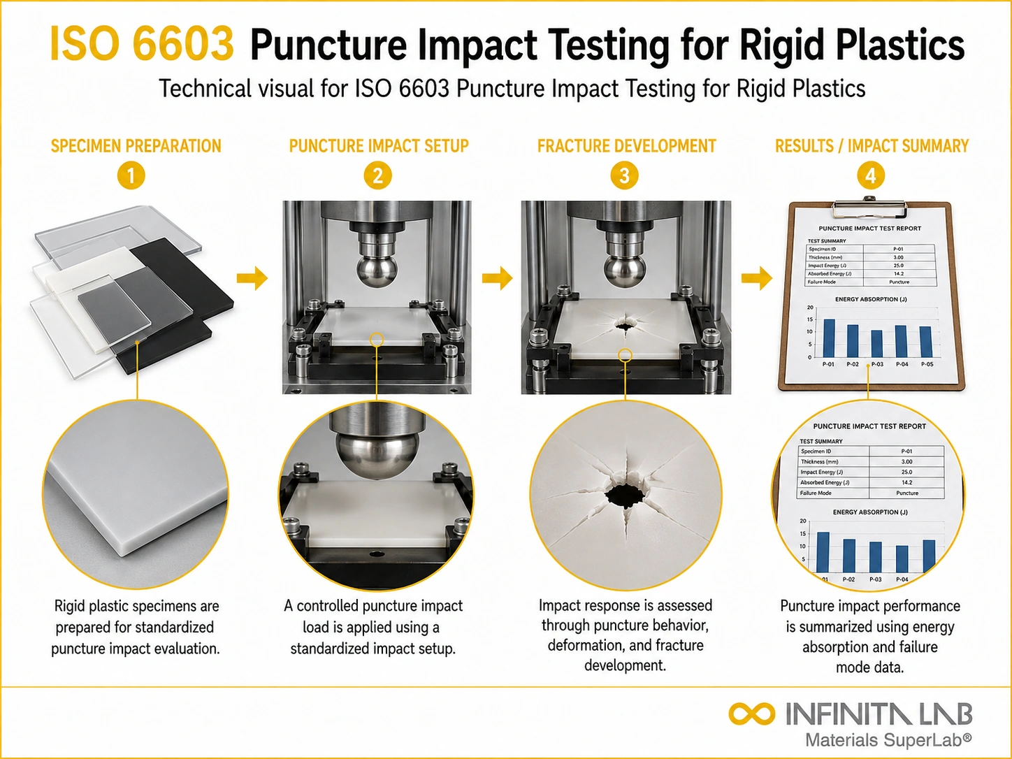 ISO 6603 Puncture Impact Testing for Rigid Plastics