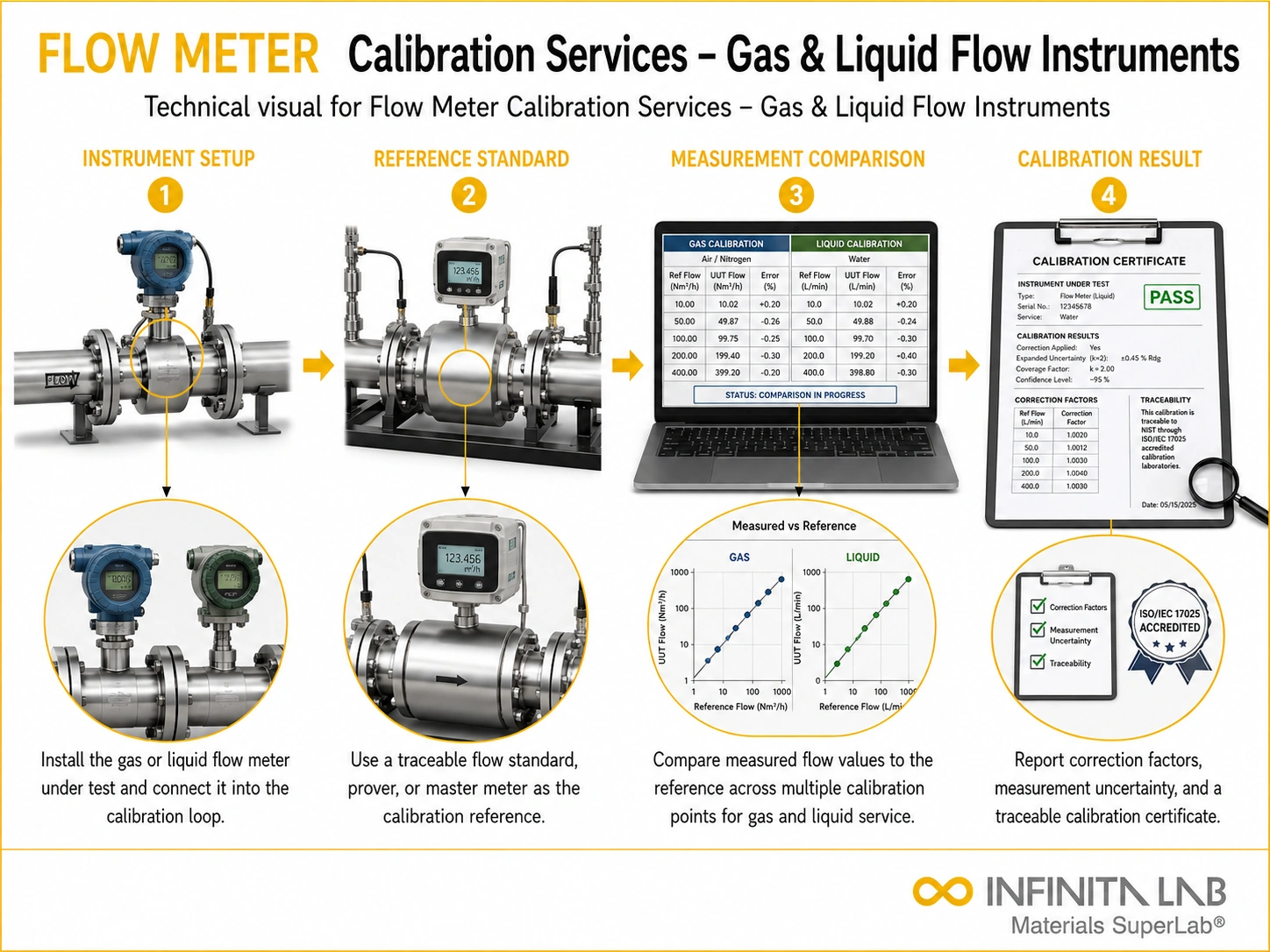 Flow Meter Calibration Services – Gas & Liquid Flow Instruments