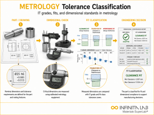 Infinita Engineering Visual showing Tolerance Classification In general testing / industry guide workflow for tolerance classification in metrology: it grades, fits & dimensional standards.