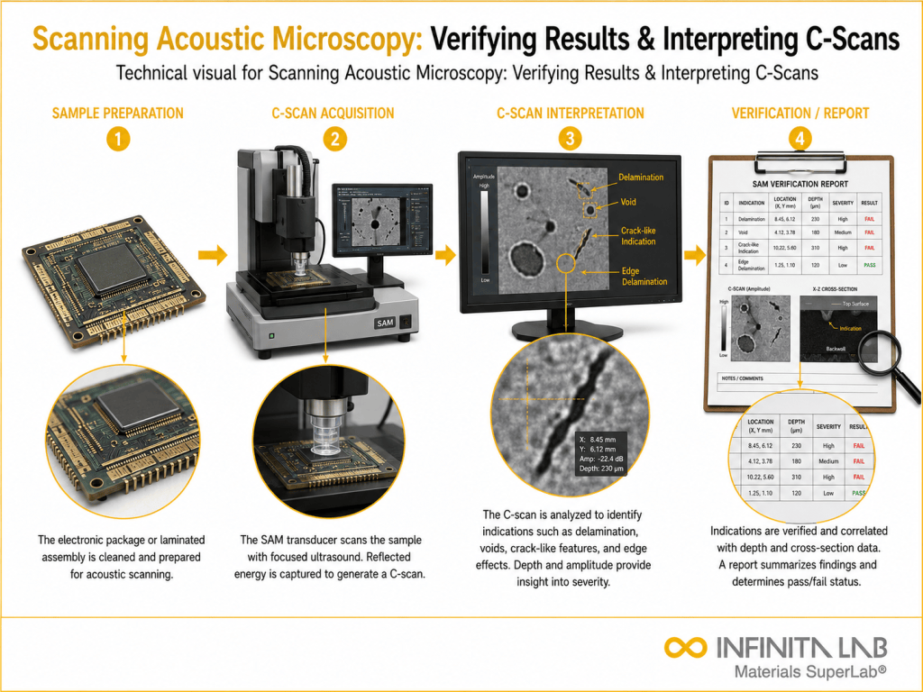 Scanning Acoustic Microscopy SAM Results Guide | C-Scan Interpretation