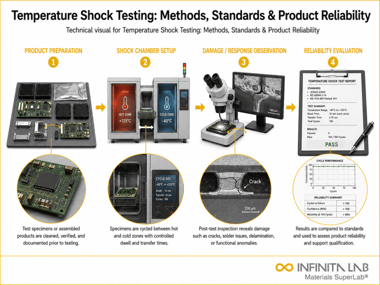 Temperature Test Component Temperature Shock Testing | MIL-STD-810 & IEC 60068-2-14 | Infinita Lab