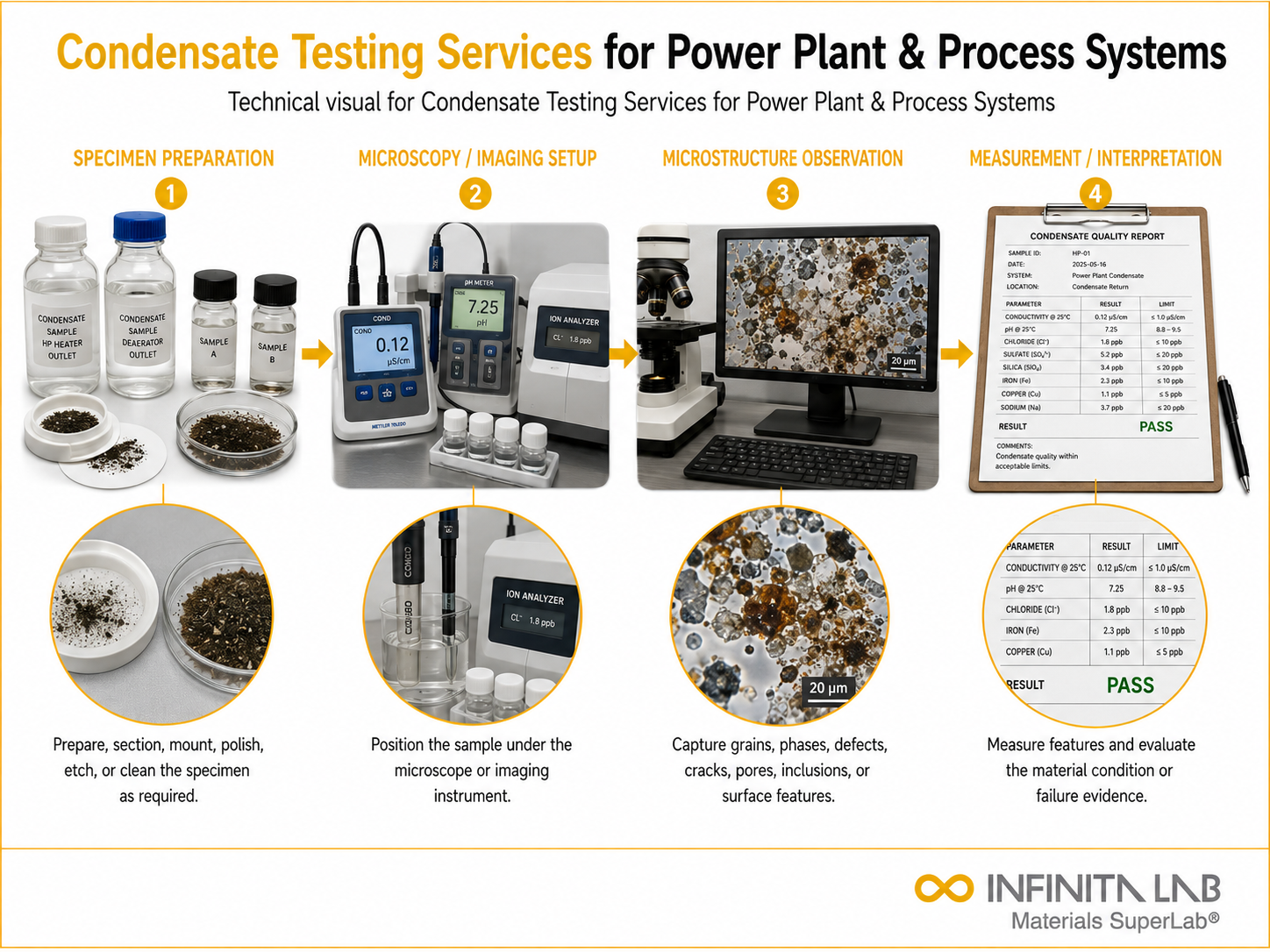 Condensate Testing Services for Power Plant & Process Systems