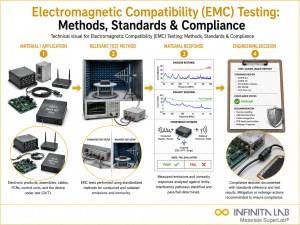 Infinita Engineering Visual showing Electromagnetic Compatibility Emc general testing / industry guide workflow for electromagnetic compatibility (emc) testing: methods, standards & compliance.