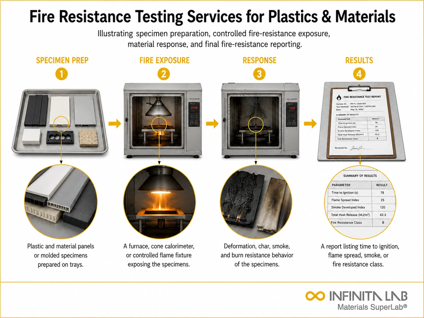 Fire Resistance Testing Services for Plastics & Materials