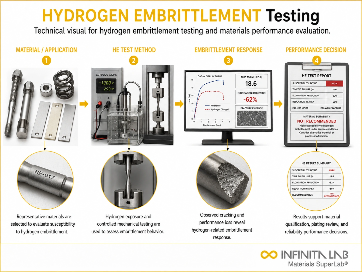 Hydrogen Embrittlement (HE) Testing for Materials Performance