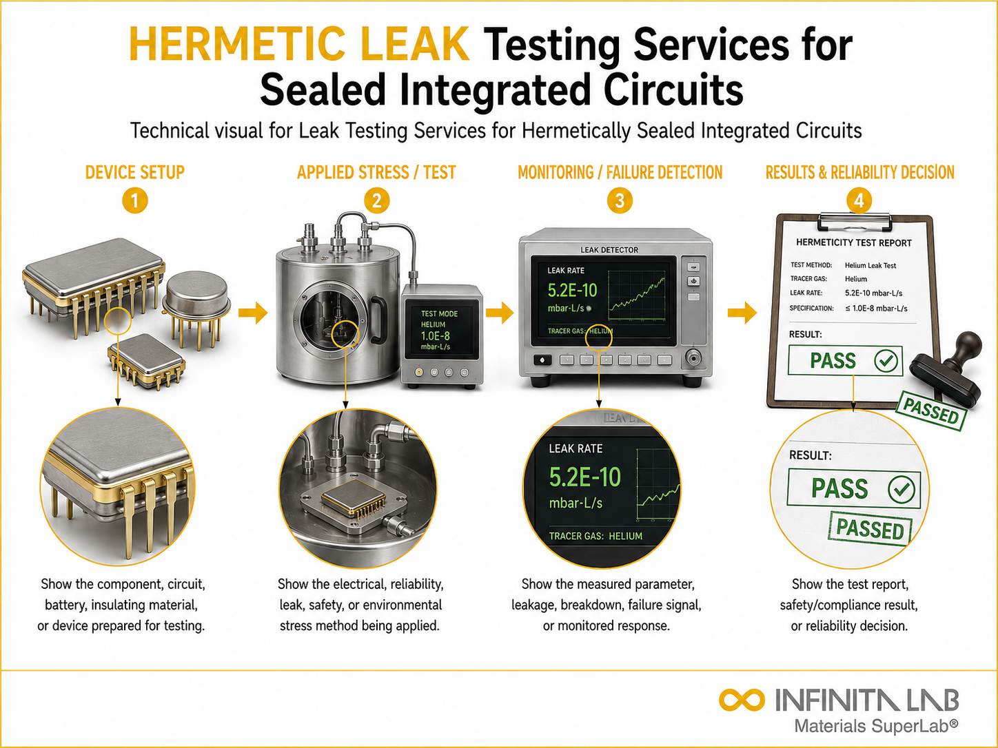 Leak Testing Services for Hermetically Sealed Integrated Circuits