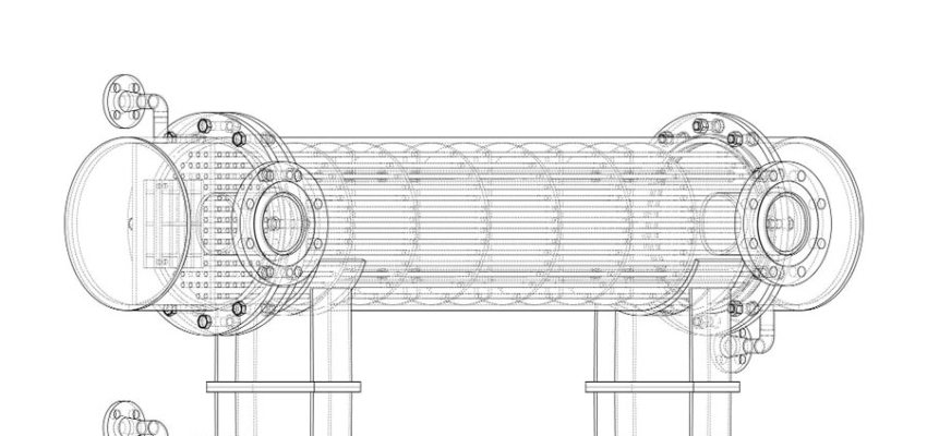 Failed heat exchanger tube showing pitting corrosion and wall thinning from process fluid attack