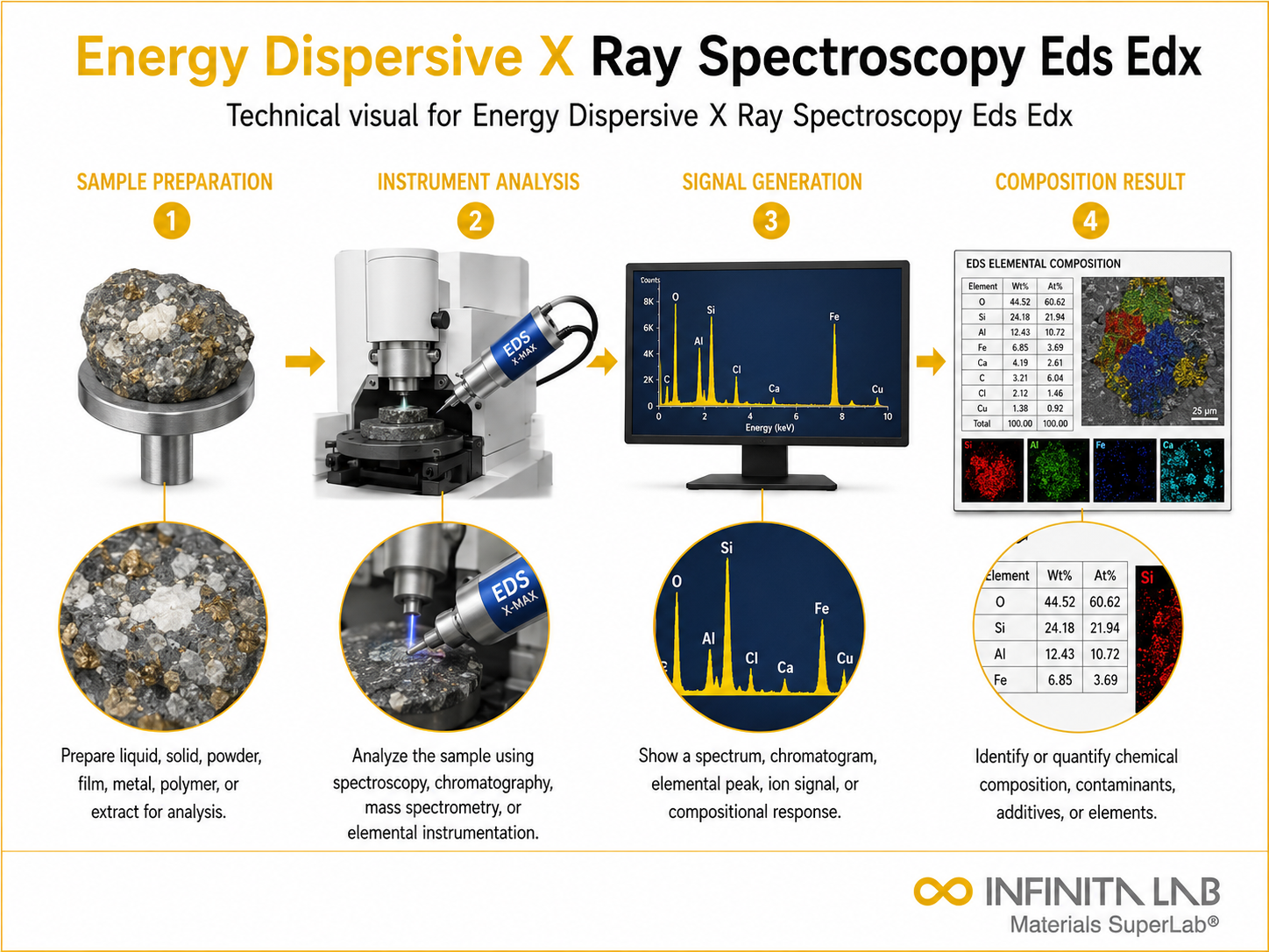 Energy Dispersive X-Ray Spectroscopy (EDS/EDX)