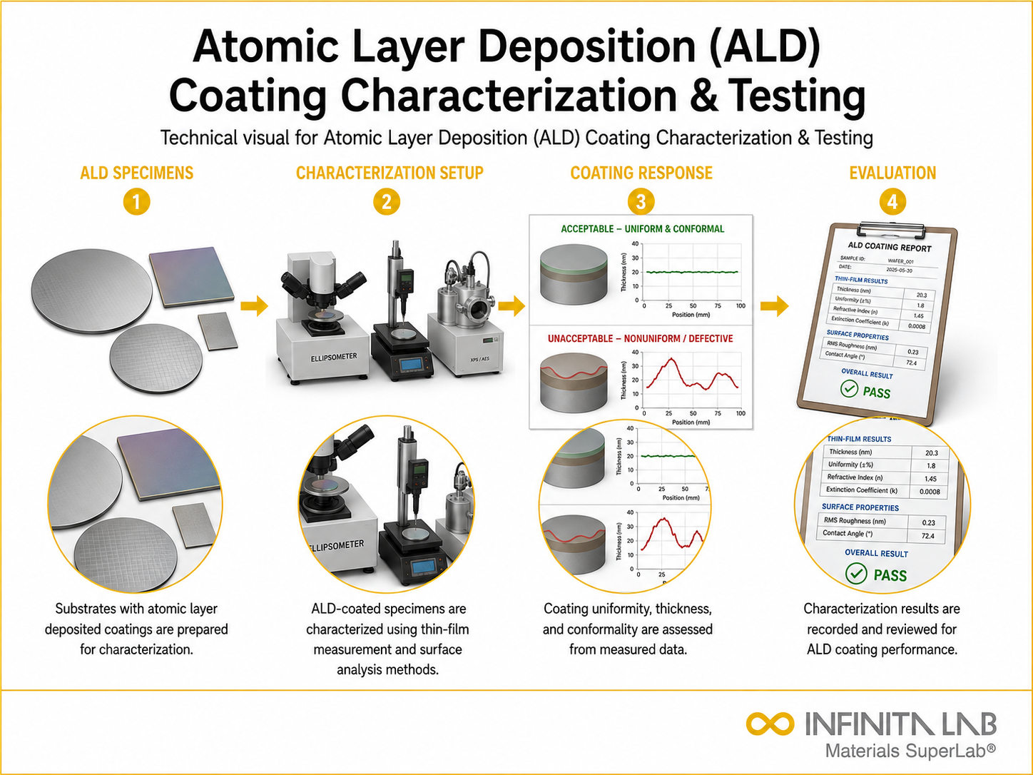 Atomic Layer Deposition (ALD) Coating Characterization & Testing
