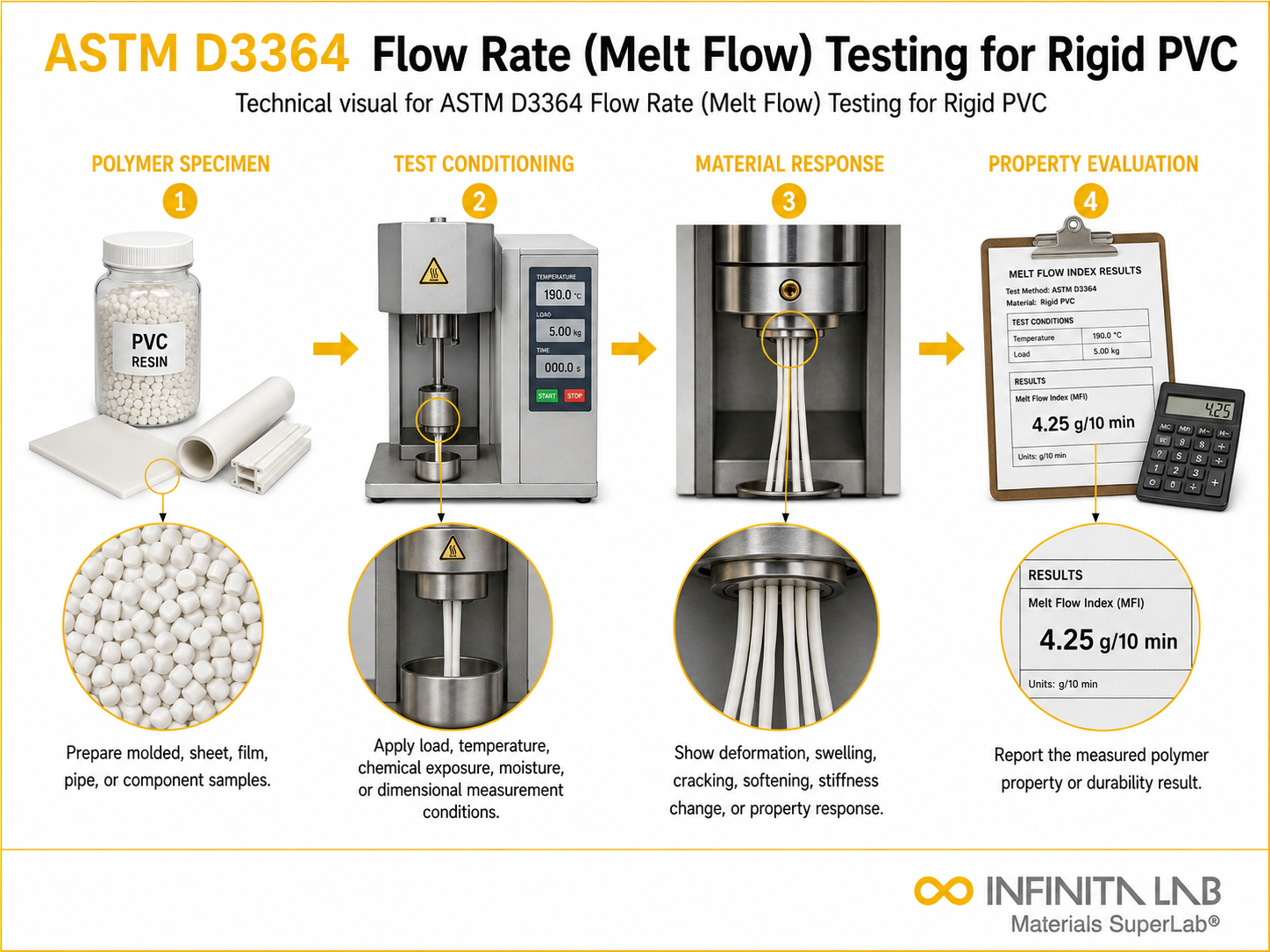 ASTM D3364 Flow Rate (Melt Flow) Testing for Rigid PVC