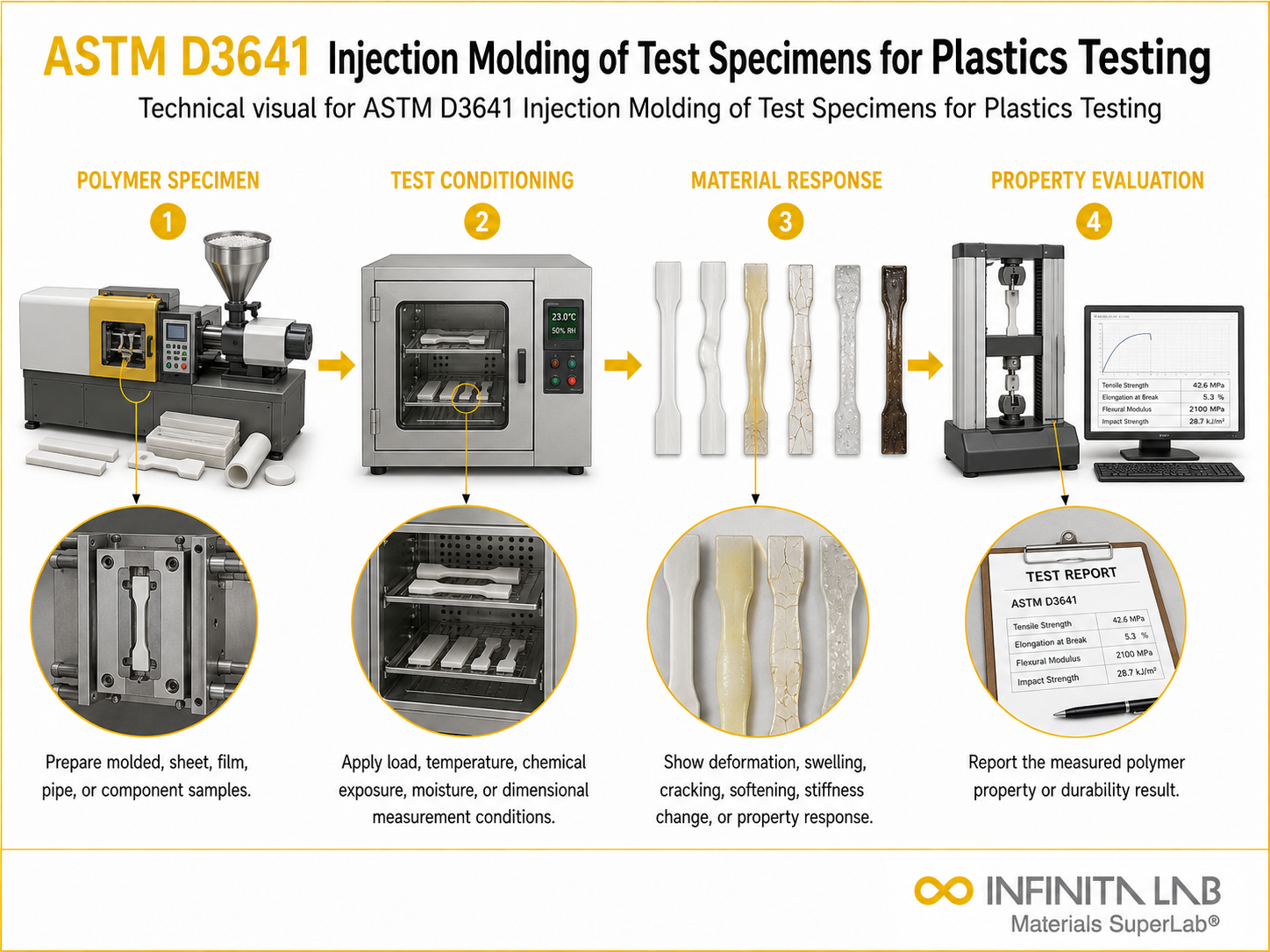 ASTM D3641 Injection Molding of Test Specimens for Plastics Testing