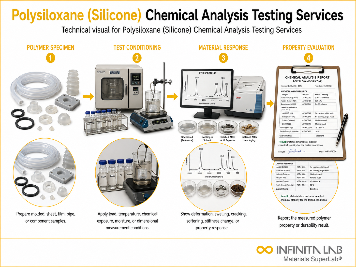 Polysiloxane (Silicone) Chemical Analysis Testing Services
