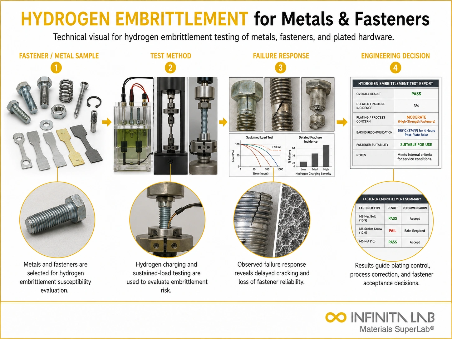 Hydrogen Embrittlement Testing for Metals & Fasteners