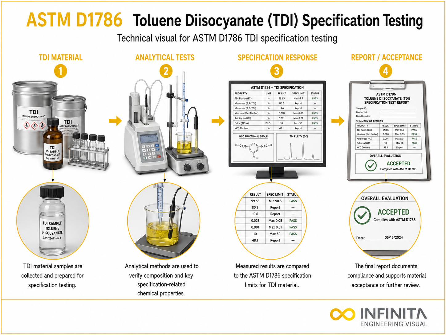 ASTM D1786 Toluene Diisocyanate (TDI) Specification Testing