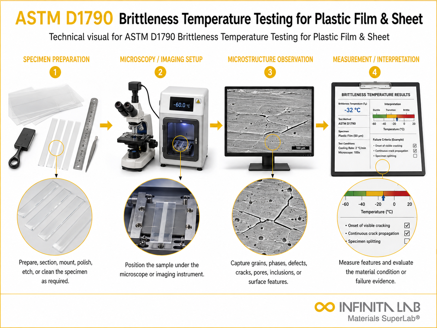 ASTM D1790 Brittleness Temperature Testing for Plastic Film & Sheet