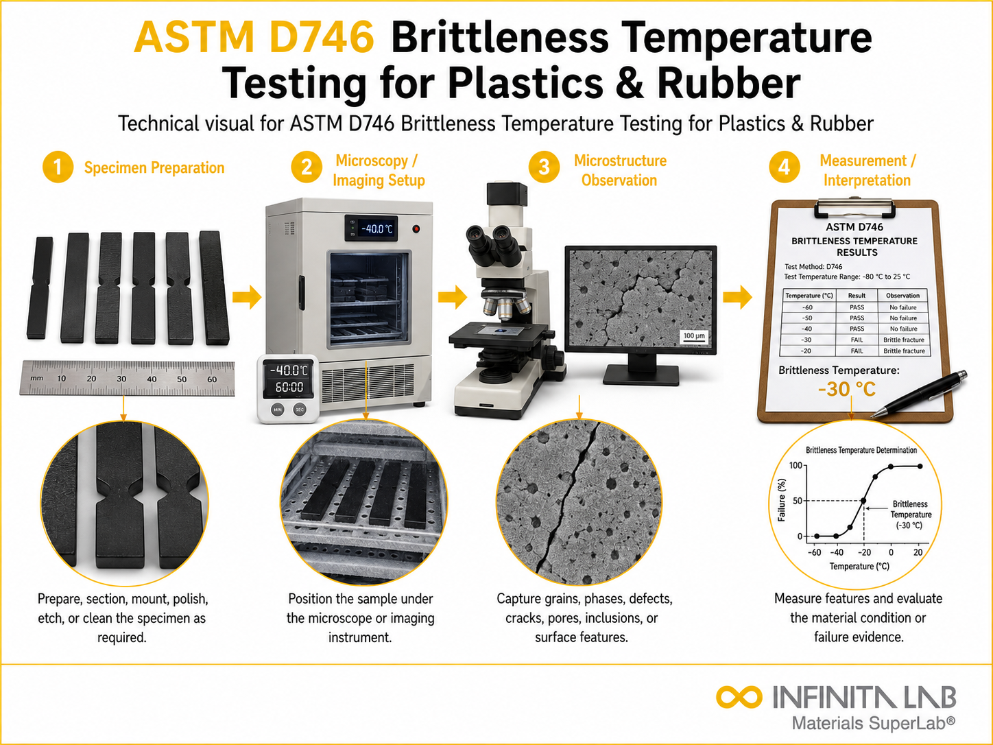 ASTM D746 Brittleness Temperature Testing for Plastics & Rubber