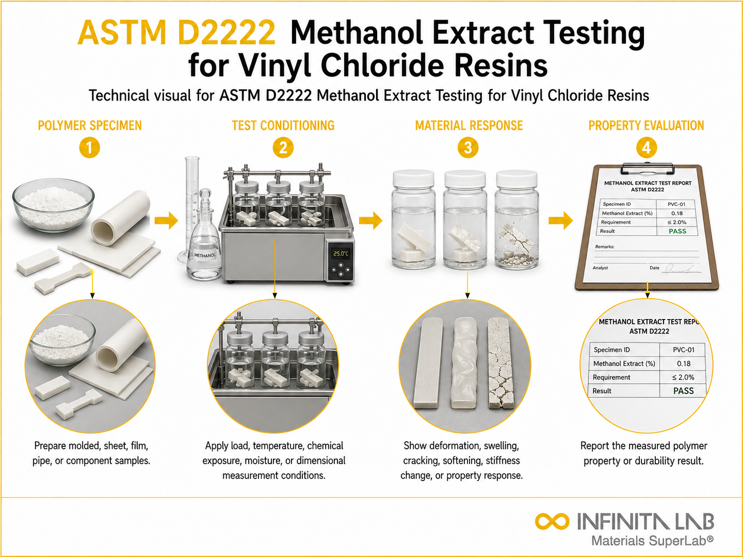 ASTM D2222 Methanol Extract Testing for Vinyl Chloride Resins