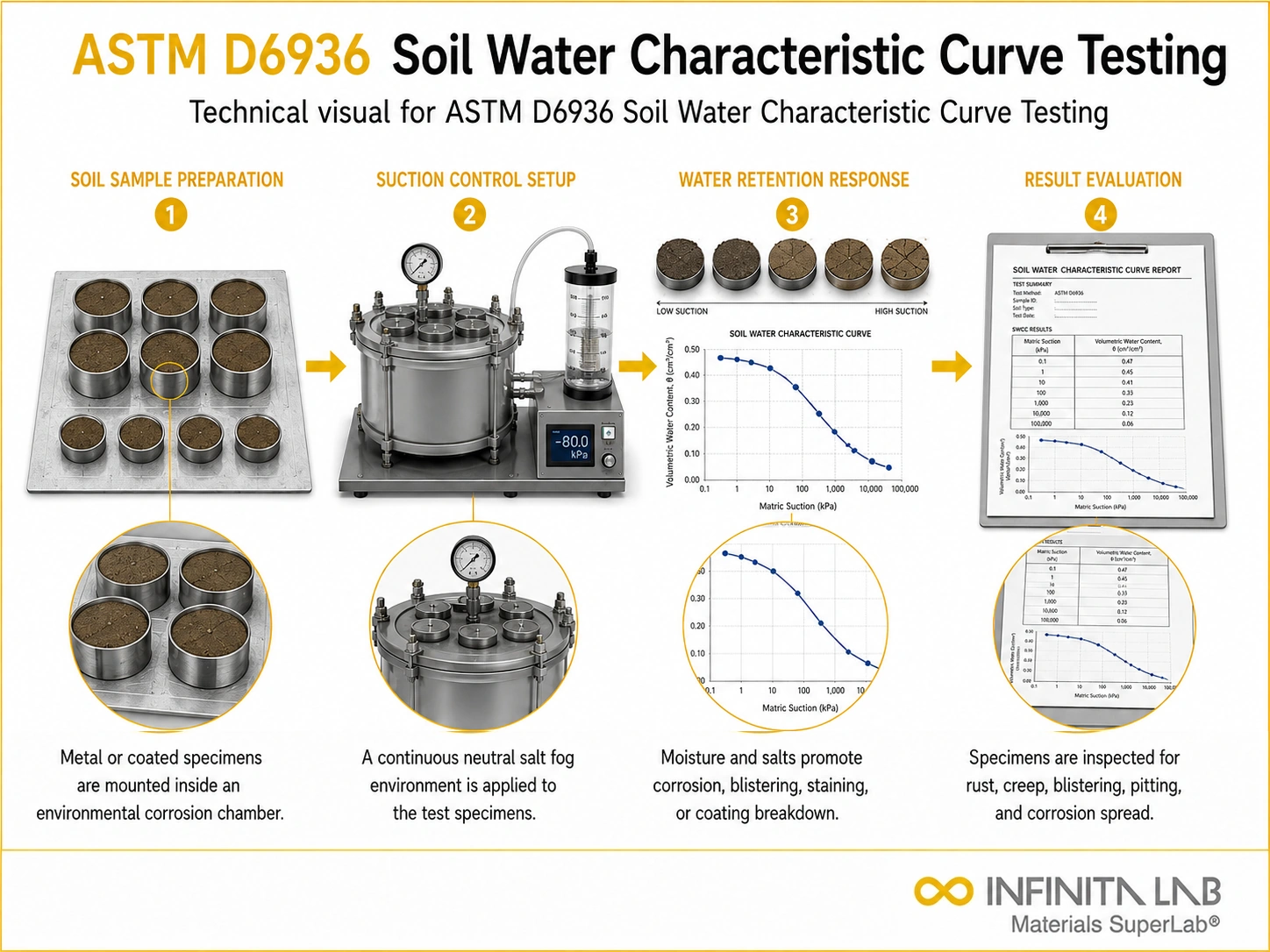 ASTM D6936 Soil Water Characteristic Curve Testing