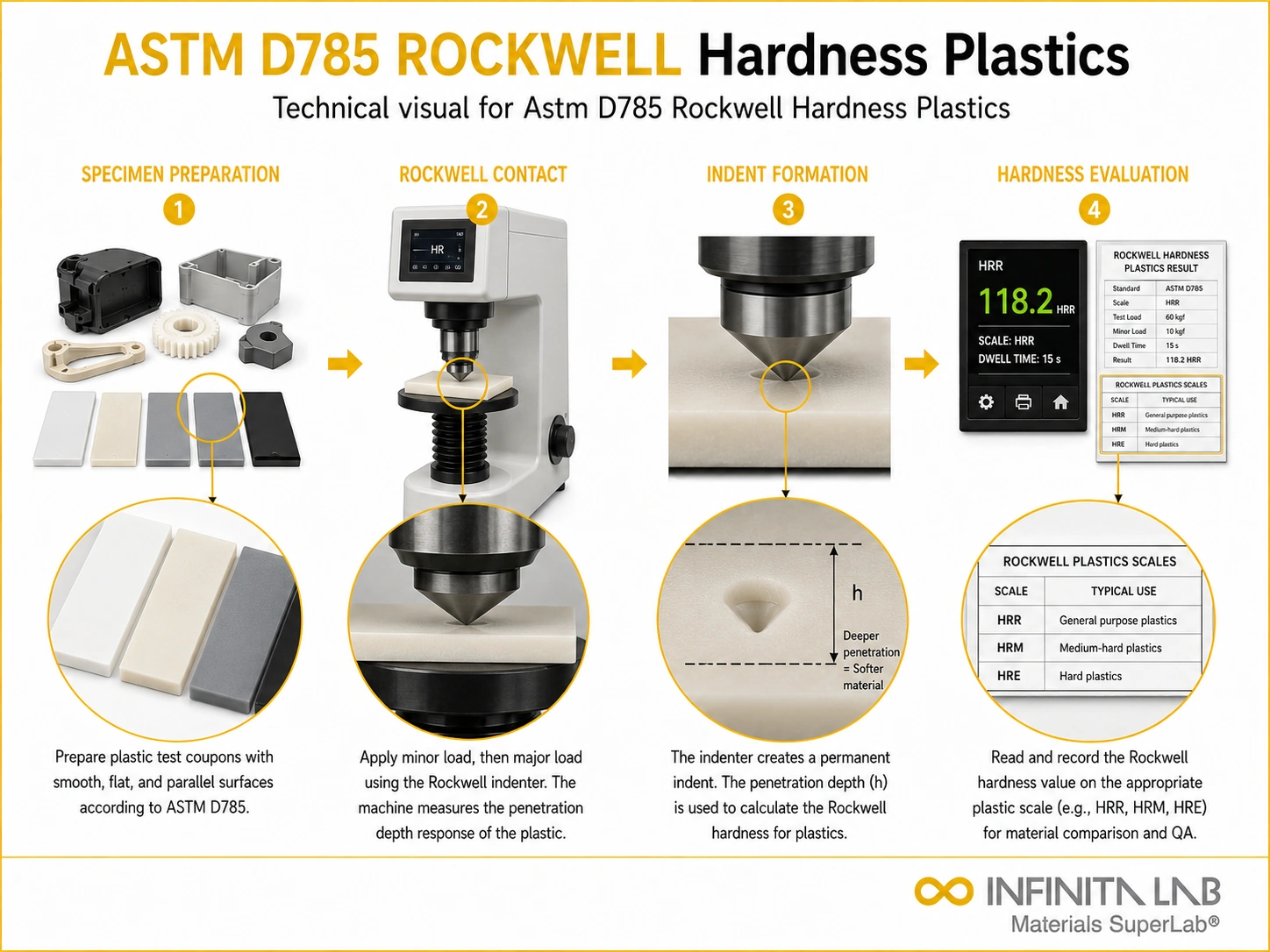 ASTM D785 Rockwell Hardness of Plastics