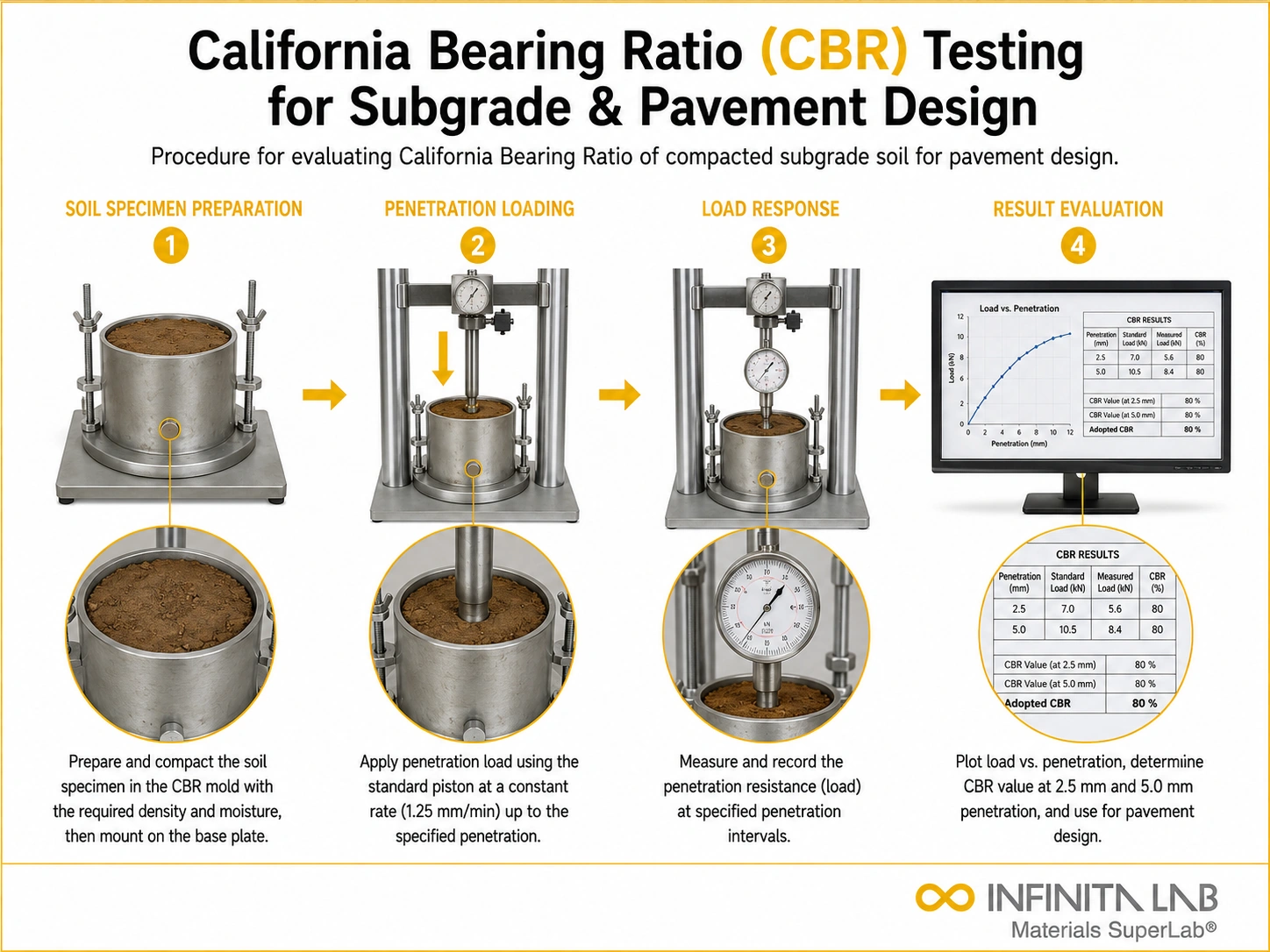 California Bearing Ratio (CBR) Testing for Subgrade & Pavement Design