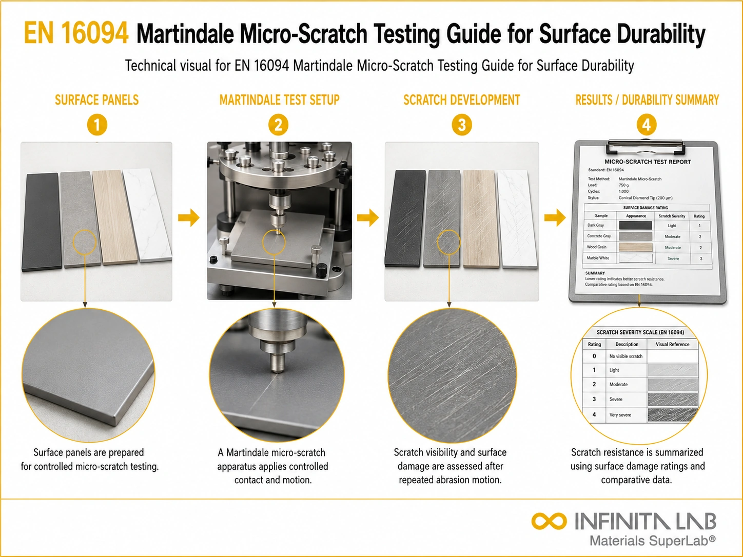 EN 16094 Martindale Micro-Scratch Testing Guide for Surface Durability