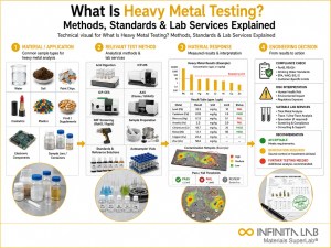 Infinita Engineering Visual showing What Is Heavy general testing / industry guide workflow for what is heavy metal testing? methods, standards & lab services explained.