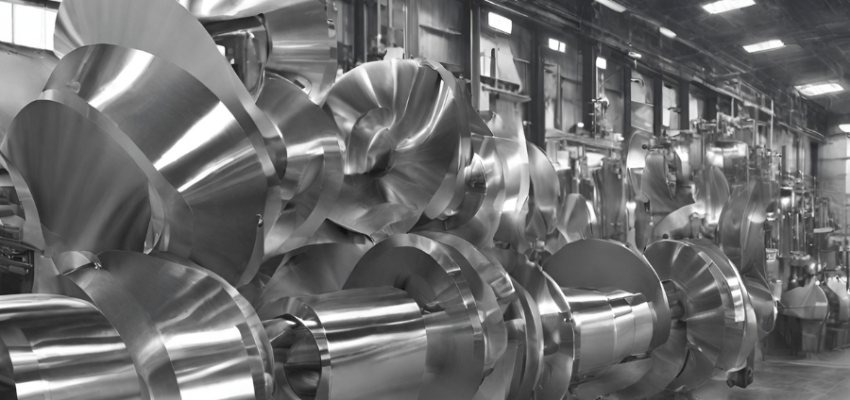 Quality inspector performing visual and dimensional inspection on fabricated metal component