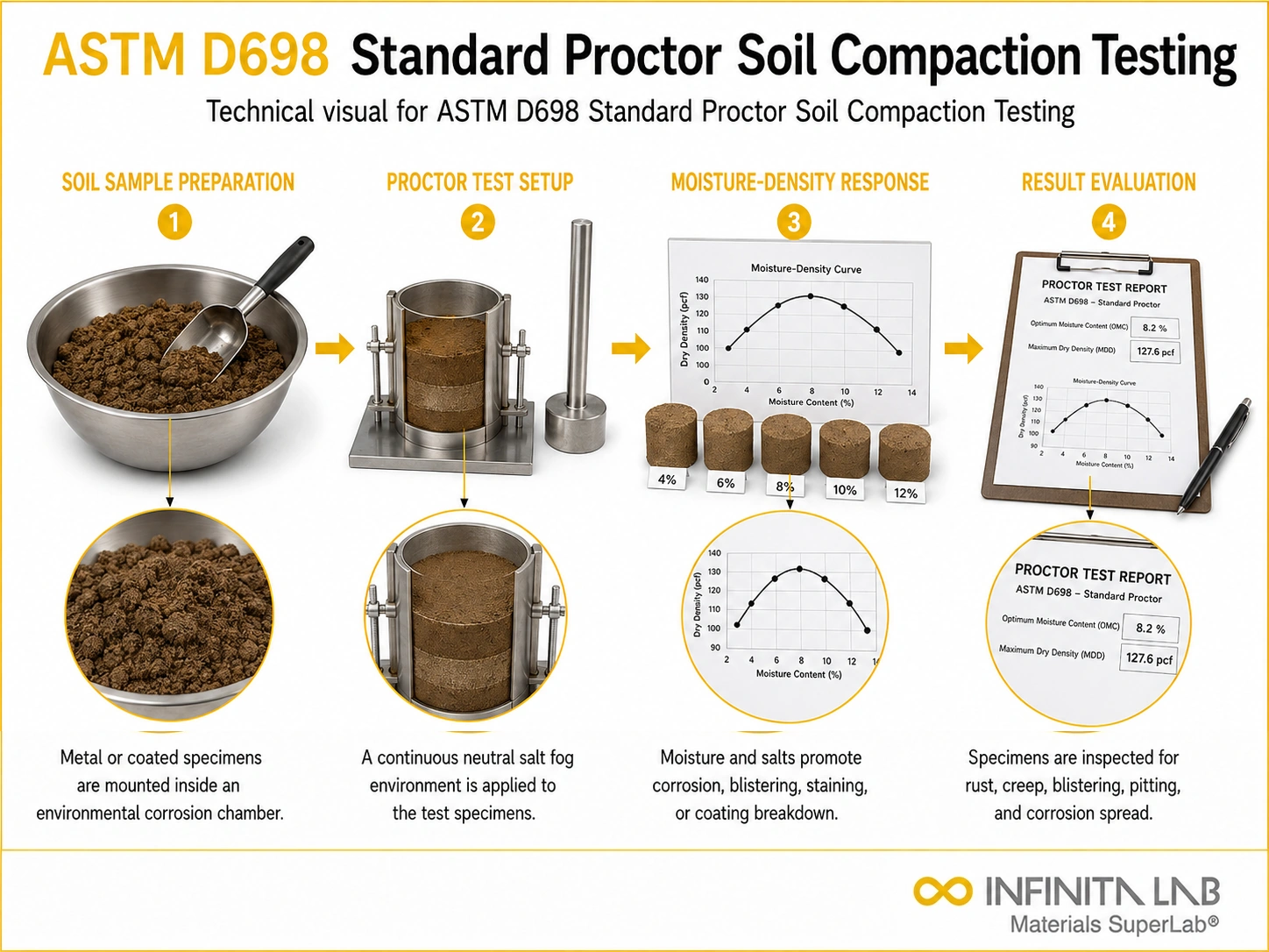 ASTM D698 Standard Proctor Soil Compaction Testing