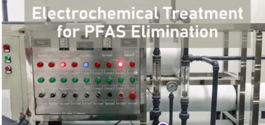 Electrochemical treatment for PFAS