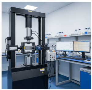 ASTM E1820 is the standard test method for measuring fracture toughness in metallic materials