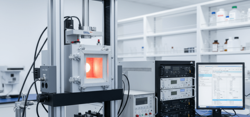 ASTM E21 standard describes the single-axis elevated temperature tension test/hot tensile test on metallic materials