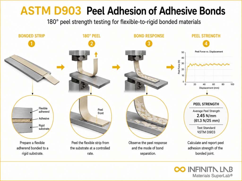 ASTM D903 Peel Adhesion Testing Guide | Procedure & Applications